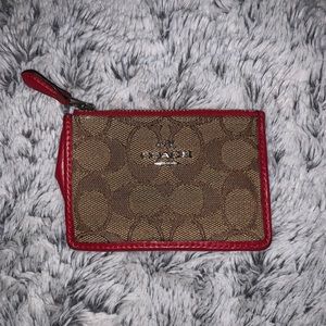 Coach card/coin wallet